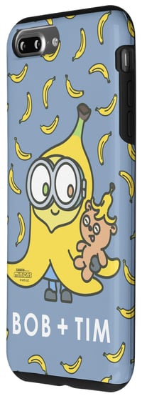 Husă iPhone 7 Plus / 8 Plus Minions Bob și Tim - Husă de protecție oficială Minions 2