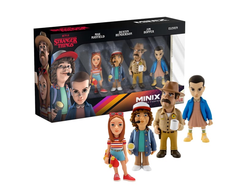 MINIX Stranger Things kolekcionarska figura set - Eleven, Dustin, Hopper, Max - 4 kom, 7 cm