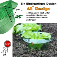 VDYXEW Megerősített Csigavédő Gallér Saláta és Káposzta Növényekhez - Vegyszermentes Csigariasztó Védelem (68g/db) - Pack of 20 4