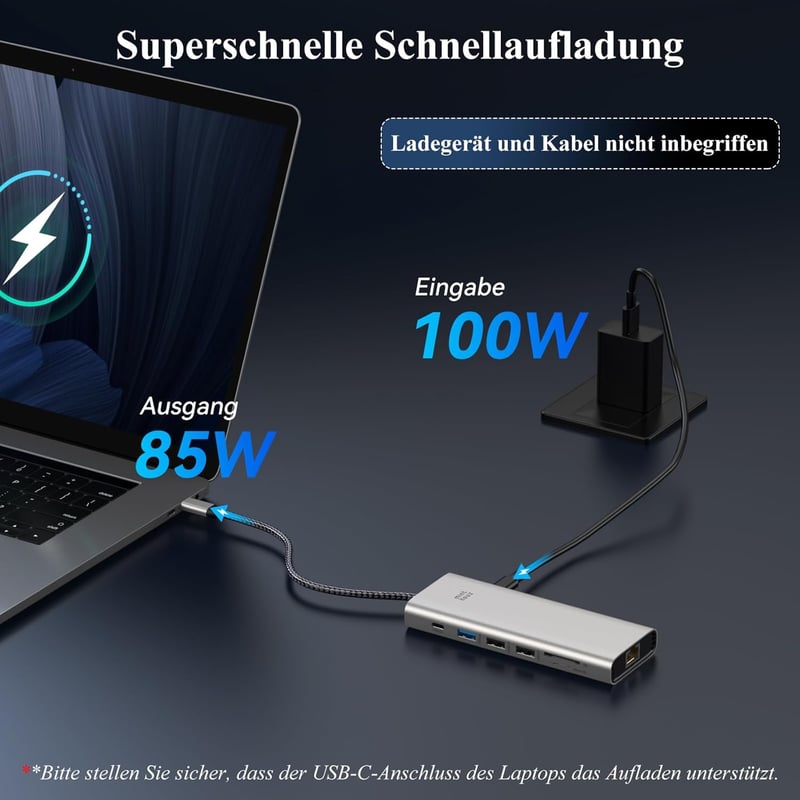 Minthouz 12 az 1-ben USB-C dokkoló 3 monitor, 100W PD, 8K/4K, Thunderbolt 3/4