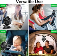 Minthouz Klippes Ventilátor USB 8000mAh, 5 Fokozat, Hordozható Mini Ventilátor Kempinghez 7