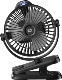 Minthouz Klippes Ventilátor USB 8000mAh, 5 Fokozat, Hordozható Mini Ventilátor Kempinghez 1