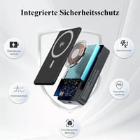 Minthouz MagSafe Powerbank 10000mAh - 20W Mágneses Vezeték Nélküli Hordozható Töltő iPhone 16/15/14/13/12 és Samsung Készülékekhez, Gyorstöl 7