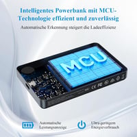 Minthouz MagSafe Powerbank 10000mAh - 20W Mágneses Vezeték Nélküli Hordozható Töltő iPhone 16/15/14/13/12 és Samsung Készülékekhez, Gyorstöl 6
