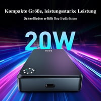 Minthouz MagSafe Powerbank 10000mAh - 20W Mágneses Vezeték Nélküli Hordozható Töltő iPhone 16/15/14/13/12 és Samsung Készülékekhez, Gyorstöl 4