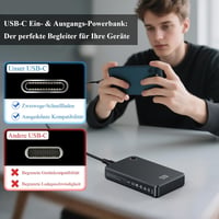 Minthouz MagSafe Powerbank 10000mAh - 20W Mágneses Vezeték Nélküli Hordozható Töltő iPhone 16/15/14/13/12 és Samsung Készülékekhez, Gyorstöl 8