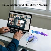 Minthouz USB-C Ethernet adapter 5G RJ45 hálózati csatlakozó 8