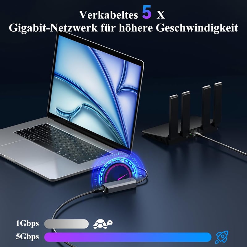 Minthouz USB-C Ethernet adapter 5G RJ45 hálózati csatlakozó