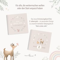 mintkind Babyalbum Második Életév Keményfedeles Babynapló Emlékkönyv és Fotoalbum Fiúknak és Lányoknak Ajándék Babakkönyv Bézs 7