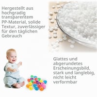 Set 120 Globuri din Plastic Reutilizabile MINZHI pentru Decorațiuni de Crăciun și Cadouri, Bile Transparente Colorate din Acril pentru Creații Artizanale 3