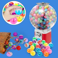 Set 120 Globuri din Plastic Reutilizabile MINZHI pentru Decorațiuni de Crăciun și Cadouri, Bile Transparente Colorate din Acril pentru Creații Artizanale 6