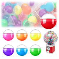 Set 120 Globuri din Plastic Reutilizabile MINZHI pentru Decorațiuni de Crăciun și Cadouri, Bile Transparente Colorate din Acril pentru Creații Artizanale 1
