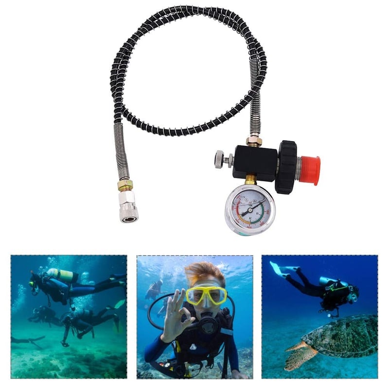 MiOYOOW 6000PSI PCP Paintball Töltőállomás Adapter Piros