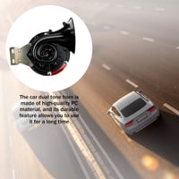MiOYOOW Csiga Autókürt 24V - 300 dB Szuper Hangos Elektromos Légkürt Autókhoz és Motorkerékpárokhoz, Járműkürt 6
