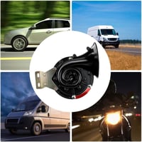 MiOYOOW Csiga Autókürt 24V - 300 dB Szuper Hangos Elektromos Légkürt Autókhoz és Motorkerékpárokhoz, Járműkürt 8