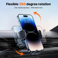 Miracase 2. generációs autós telefontartó szellőzőrácsra, 360°-os forgatás, univerzális 4-7" 5