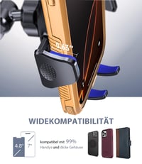 Miracase 2026 4 az 1-ben autós telefontartó 360°-os forgatással – matt fekete 3
