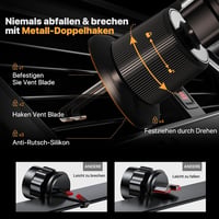 Miracase univerzális autós telefontartó szellőzőrácsra, 360°-os forgatással, dupla akasztóval 2