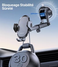 Miracase autós telefontartó 360° forgatható szívókorongos rögzítés 4-7.2" telefonokhoz 4