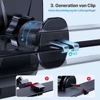 Miracase autós telefontartó 360° forgatható univerzális autó telefon tartó szellőzőrácsra - Suction cup and ventilation 5
