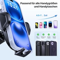 Miracase autós telefontartó 360° forgatható univerzális autó telefon tartó szellőzőrácsra - Suction cup and ventilation 7