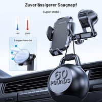 Miracase autós telefontartó szellőzőrácsra, műszerfalra és szélvédőre 3