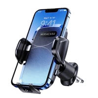 Suport auto pentru telefon Miracase pentru grila de ventilație, rotativ la 360°, cu cârlig metalic dublu, suport universal pentru smartphone în mașină pentru hands-free 1