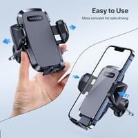 Suport auto pentru telefon Miracase pentru grila de ventilație, rotativ la 360°, cu cârlig metalic dublu, suport universal pentru smartphone în mașină pentru hands-free 2