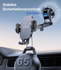 Miracase autós telefontartó erős tapadókoronggal, 360°-ban forgatható, műszerfal/szélvédő 4