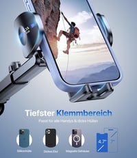 Miracase autós telefontartó erős tapadókoronggal, 360°-ban forgatható, műszerfal/szélvédő 2