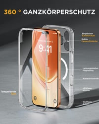 Kryt Miracase na iPhone 17 Pro Max kompatibilný s MagSafe, 360-stupňová celotelová ochrana proti nárazom 3