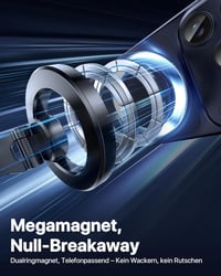Miracase MagSafe autós telefontartó 360° forgatható mágneses KFZ tartó - vacuum 5