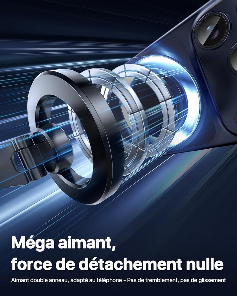 Miracase MagSafe autós telefontartó 360° forgatható mágneses rögzítés