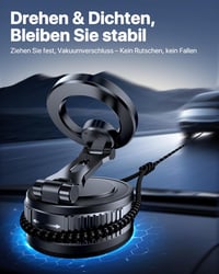 Miracase MagSafe autós telefontartó 360° forgatható mágneses KFZ tartó - vacuum 4