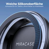 Suport Auto pentru Telefon Miracase MagSafe pentru Grila de Ventilație, cu Cârlige Duble Metalice Îmbunătățite, 20x Magneți N55, Compatibil cu iPhone 17 Pro Max, 16, 15, 14, 13 3