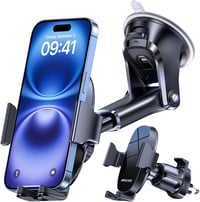 Miracase Univerzális Autós Telefontartó Szellőzőrácsra és Szélvédőre - black 1