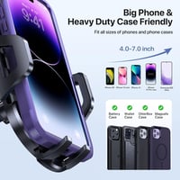 Miracase univerzális autós telefontartó szellőzőrácsra tapadókorongos, 360 fokban forgatható tartó iPhone Samsung Galaxy Google mobilhoz, fe 5