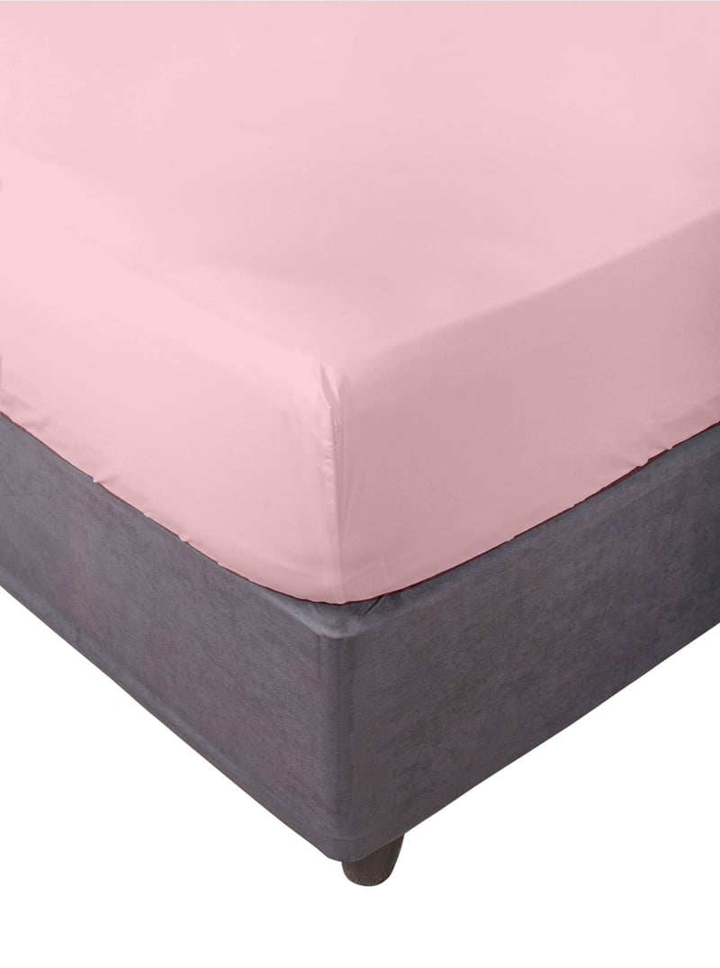 Cearșaf cu elastic Miracle Home, 100% microfibră, efect anti-scămoșare, 180x200 cm, pentru pat de 180 cm, roz
