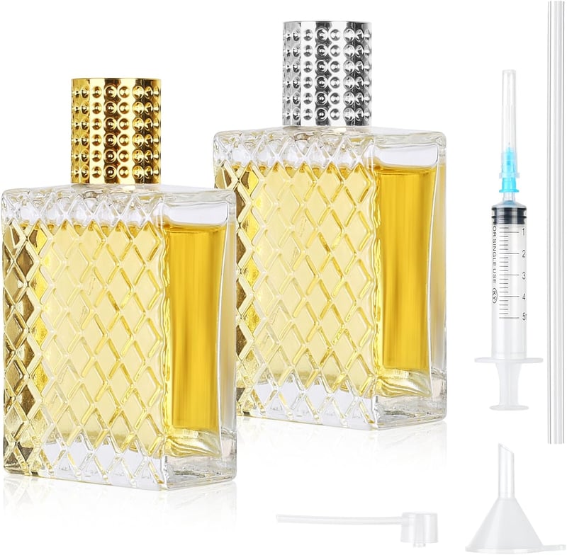 MirraSwit 2db 100ml Utazó Parfüm Spray Palack Uniszex Tölthető Szórófejes Flacon