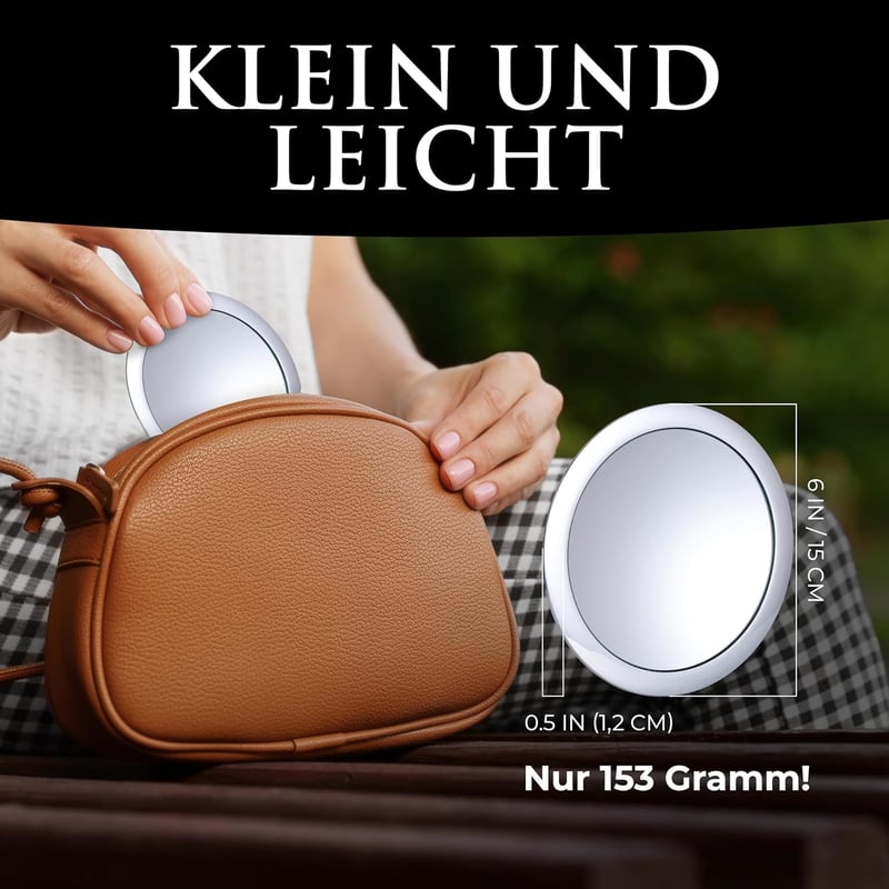 Mirrorvana 30x nagyítós kozmetikai tükör 15cm króm szívócsészés