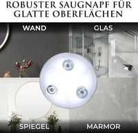 Mirrorvana 30x nagyítós kozmetikai tükör 15cm króm szívócsészés 4