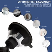 Mirrorvana Párásodásmentes Zuhanytükör Borotválkozáshoz, Erős Tapadókorongos, Törhetetlen, 360° Forgatható Fürdőszobai Tükör, 16,3 x 16,3 cm 4