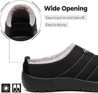 Mishansha téli papucs férfiaknak és nőknek, meleg plüss bélés, 35-47 méret 4