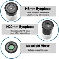 Misilmp 360/50mm csillagászati távcső 90x nagyítás gyerekeknek felnőtteknek 4