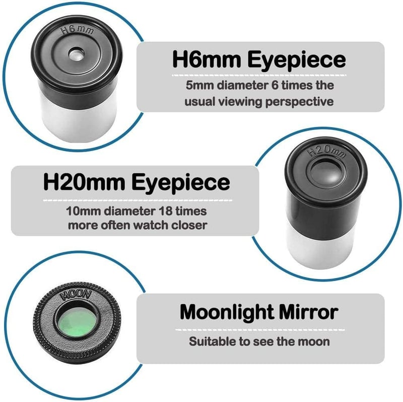 Misilmp 360/50mm csillagászati távcső 90x nagyítás gyerekeknek felnőtteknek
