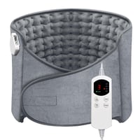 Misognare elektrický vyhrievací vankúš na bolesti chrbta, so 6 teplotnými stupňami, mäkký snímateľný vyhrievací vankúš na brucho, krk a ramená, so suchým zipsom 1