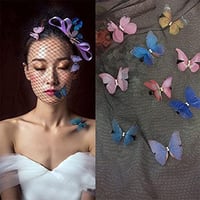 Miss-shop 3D pillangó hajcsat szett 11 darab csillogó hajcsatokkal nőknek és lányoknak 6