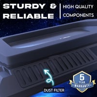 KLIM Mistral Laptop Hűtőpad 15-17 colos laptopokhoz, turbó ventilátor 4500 RPM, gumi — töltőkábel nélkül (állapot: lásd a 2. képet) 10