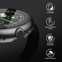 Puzdro Misxi pre Google Pixel Watch 4 z tvrdého PC s ochranou displeja, 41 mm, priehľadné – 2 ks 3