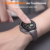 Puzdro Misxi pre Google Pixel Watch 4 z tvrdého PC s ochranou displeja, 41 mm, priehľadné – 2 ks 6